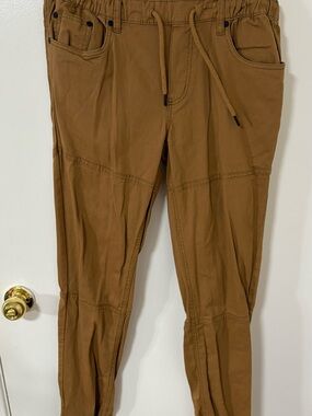 Buffalo David Bitton Men's Drawstring Chinos in Caramel Brown